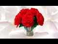 Manualidades rosas hermosas de papel y cintas
