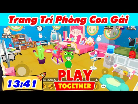 Trang Trí Phòng Con Gái Màu Hồng Trong Play Together - Baby Girl Room Decor