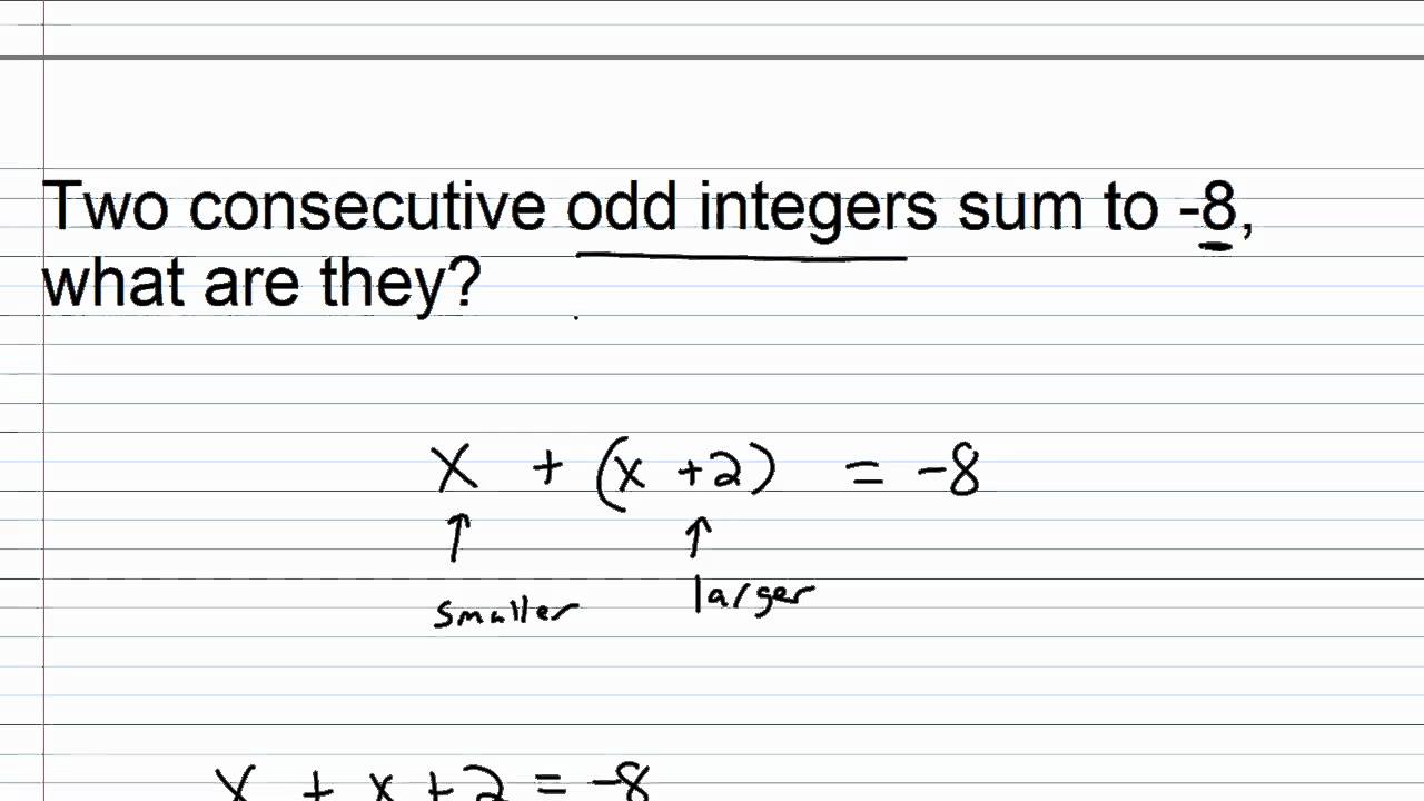 Ixl   consecutive integer problems algebra 1 practice)