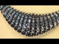 18.00 ct tw Black Spinel Sterling Frontal Design Necklace with Stacey Stauffer