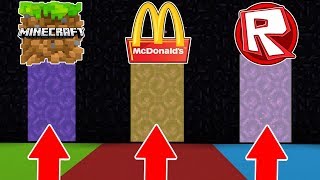 NÃO ESCOLHA O PORTAL ERRADO NO MINI WORLD!! MINECRAFT, MCDONALDS, ROBLOX