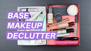 BASE MAKEUP DECLUTTER (CONCEALER, FOUNDATION, PRIMER, ETC) | Hannah Louise Poston | MY BEAUTY BUDGET