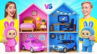 Harika Bir Bebek Evi İnşa Ediyoruz Labubu Için Multi Do Girls