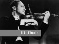 Jascha Heifetz plays the Korngold Violin Concerto, third movement. (Live performance) 3/3