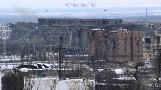 Обстрел аэропорта и прилегающих поселков украинской армией
