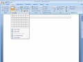 Working with tables in Microsoft Word 2007