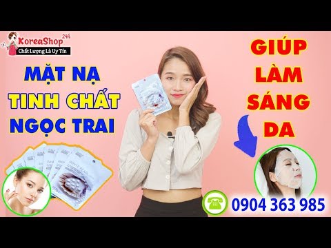 Mặt Nạ Giấy Đắp Mặt Ngọc Trai Hàn Quốc Dưỡng Trắng Da Giúp Da Khỏe Mạnh , Trắng Sáng | KoreaShop24h