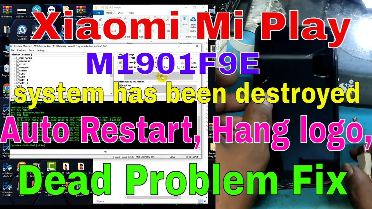 Xiaomi Mi Play Hang logo, Auto Restart, Dead Problem Fix Xiaomi Mi Play Hang logo, Auto Restart, Dead Problem Fix