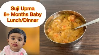 Rava Upma for Baby | Baby Food Recipes |Suji Upma | Baby Food for 8+ Months | #b