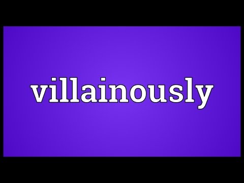 Header of villainously