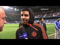 Chelsea FC - Drake and Drogba post match reaction: Benfica