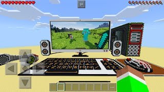 GIANT WORKING COMPUTER in Minecraft Pocket Edition (No Mods)