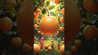 Miniature Nance Fruit Juice Tiny Punjabi Women Make Giant Fruit Juice Hyper-Realistic Art