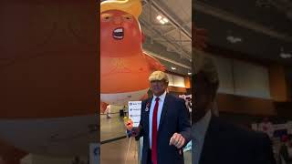 Baby trump with BABYTRUMP (trump impersonator JamieCward)