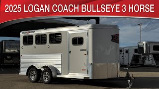 2025 Logan Coach Bullseye 3 Horse Bumper Pull Horse Trailer