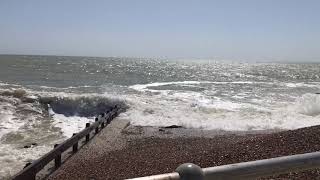 Very High Tide - Felpham Beach - Bognor Regis