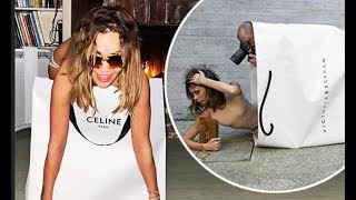 Rita Ora Recreates Victoria Beckhams Iconic Fashion Shoot As She Slips Into Skimpy White Underwear