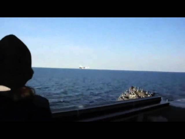 Russian Figher Jets Fly Dangerously Close To US Navy Vessel - Video