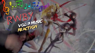 reacting to RWBY Volume 3 OST (LYRICS) + Funny Moments