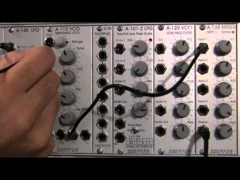 Doepfer A110 VCO /A145 LFO Frequency Modulation