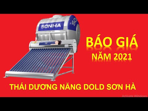 Báo giá Bình năng lượng Thái Dương Năng Sơn Hà năm 2021