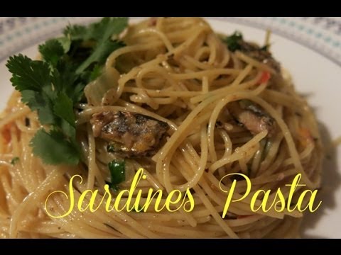 VIDEO : sardines pasta recipe - sardinessardinespasta recipe: ingredients: sardines sauce: 1 tbsp olive oil ½ onion (chopped) 1 chopped tomato 1 tsp lemon zest 1 can ...