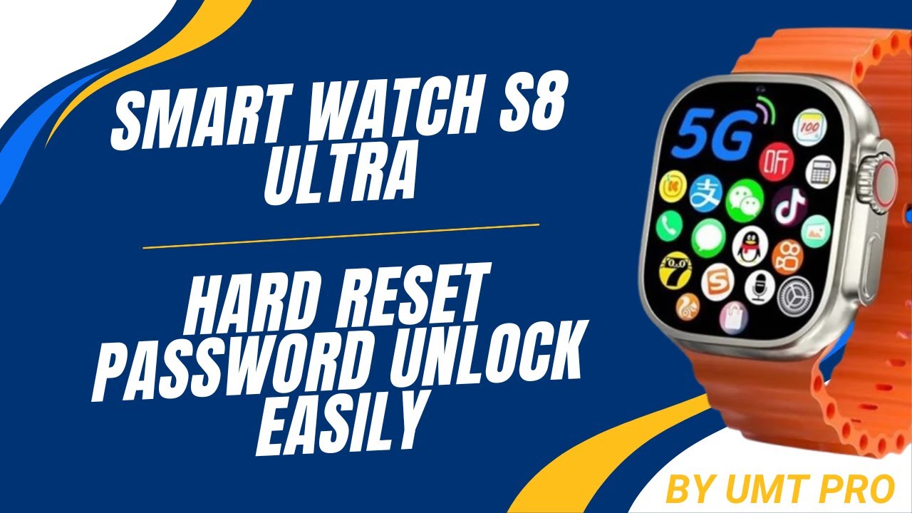 Smart Watch S8 Ultra Hard Reset, Password Unlock। GS29 Smart Watch S8 Ultra Hard Reset, Password Unlock। GS29