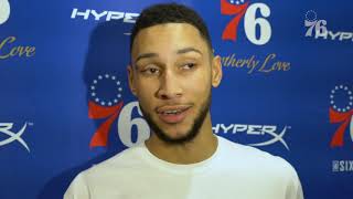 Ben Simmons Postgame Vs Magic 10.1.18