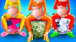 Zengi̇n Vs Faki̇r Vs Çok Zengi̇ni̇yi Vs Kötü Mahkum Hapisteratata Powerdan Eğlenceli Hamilelik Anları