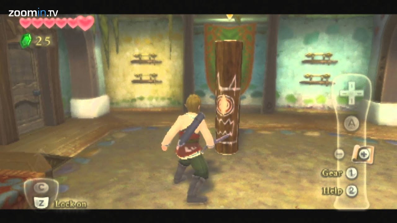 The Legend Of Zelda: Skyward Sword - Link on the toilet gameplay - YouTube