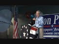 Ron Paul speech Lake Jackson Rally (hometown) 2/10/08 part 1