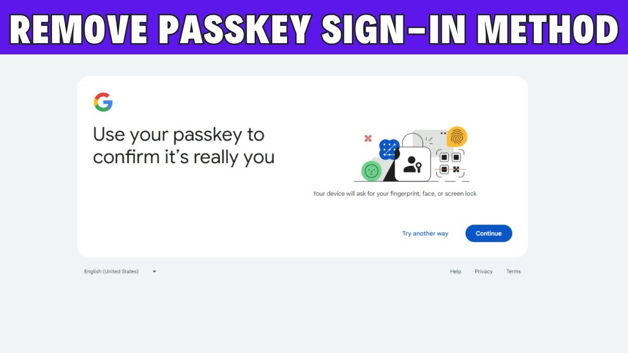 How to remove passkey Sign-in method from gmail or How to remove passkey Sign-in method from gmail or