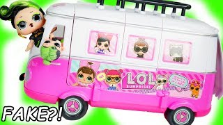 LOL Morning Routine Surprise with Custom DIY FAKE vs Real Dolls Bus