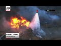 Raw: California Island Fire Out-of-Control