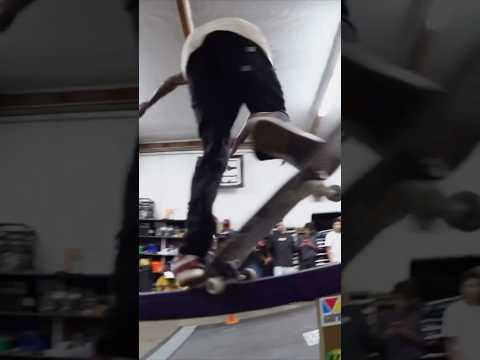 Craziest trick ever done at the warehouse⁉️🤯 #skateboarding #skate #skateclips