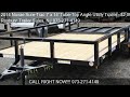 2014 Novae Sure-Trac 7' x 14' Tube-Top Angle Utility Trailer