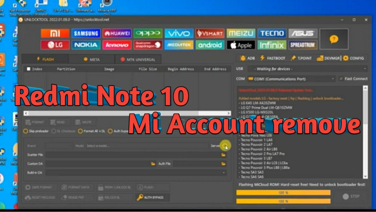 Redmi Note 10/ Redmi Note 10S ON Mi Account Remove/ Redmi Note 10/ Redmi Note 10S ON Mi Account Remove/