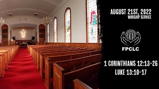 August 21st, 2022 Worship Service at First Presbyterian Church of Lake City - FPCLC