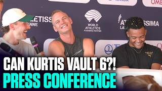 Emmanouil Karalis, Sam Kendricks Shoot The Breeze At Lausanne Diamond League Press Conference 2025