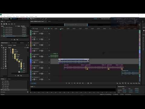 Adobe Audition CC - Merge Tracks Together into a single Track