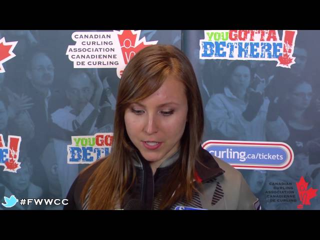 Media Scrum Draw 5 - 2014 Ford World Women's Curling Championship