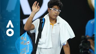 Hyeon Chung Retires Against Roger Federer Sf Australian Open 2018