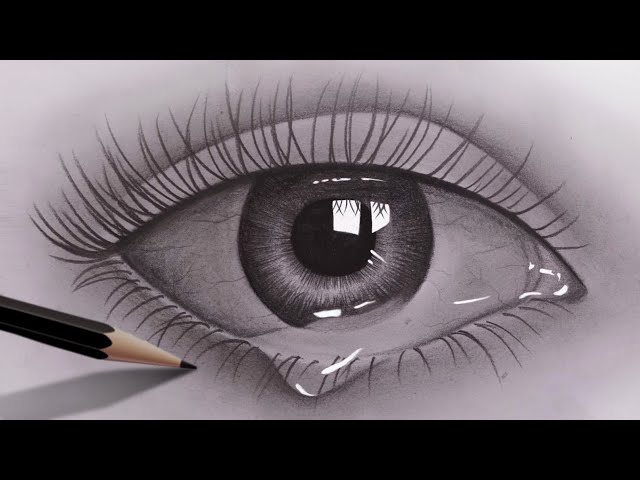 Play this video How to draw realistic eyes for beginners with pencil  Pencil Sketch Video  Easy to draw