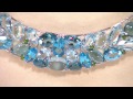 Multi-Gemstone Bold Sterling Silver Necklace 58.00 ct tw with Jane Treacy