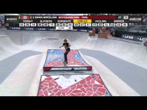 Curran Caples wins Skateboard Park silver