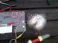 Testing the EMP gun
