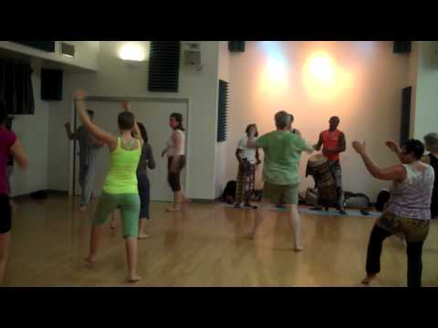 Congolese Dance Class with Kayos in Sebastopol March 2011