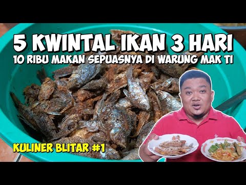 10 RIBU MAKAN SEPUASNYA DI WARUNG MAK TI KULINER BLITAR ALL YOU CAN EAT TERMURAH