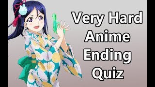Extremely Hard Anime Ending Quiz