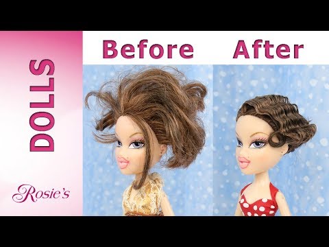 Bratz Charli Makeover Part 1 - Hair Repair Vintage Hollywood Waves
